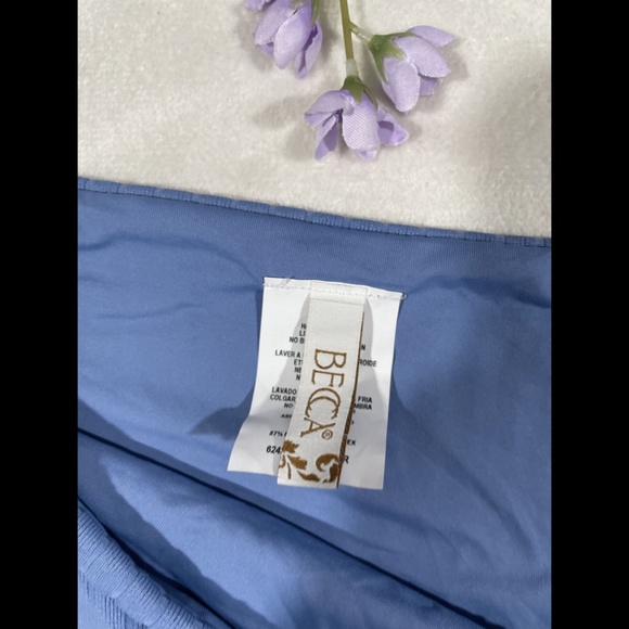 NEW Becca Loreda Ribbed Bikini Bottom‎ in MIST Blue [SZ Large ] - Picture 9 of 12